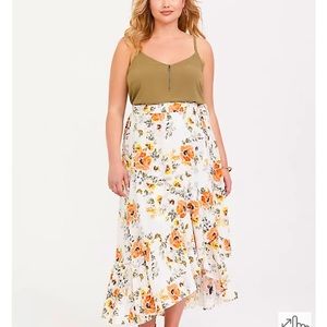 MAXI CHALLIS WRAP SKIRT - Size Large (12)